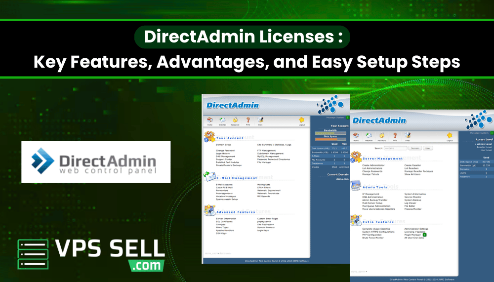 DirectAdmin Licenses Guide: Key Features, Advantages, and Easy Setup Steps